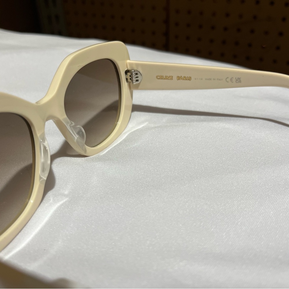 Celine Cream Sunglasses - Picture 2 of 5
